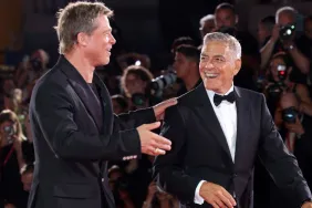 Brad Pitt and George Clooney Dance