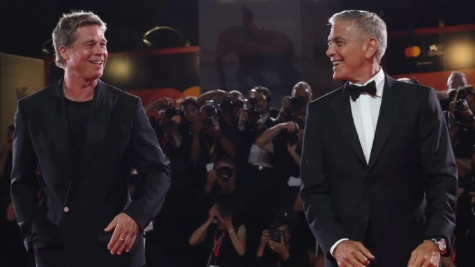 Brad Pitt and George Clooney Dance